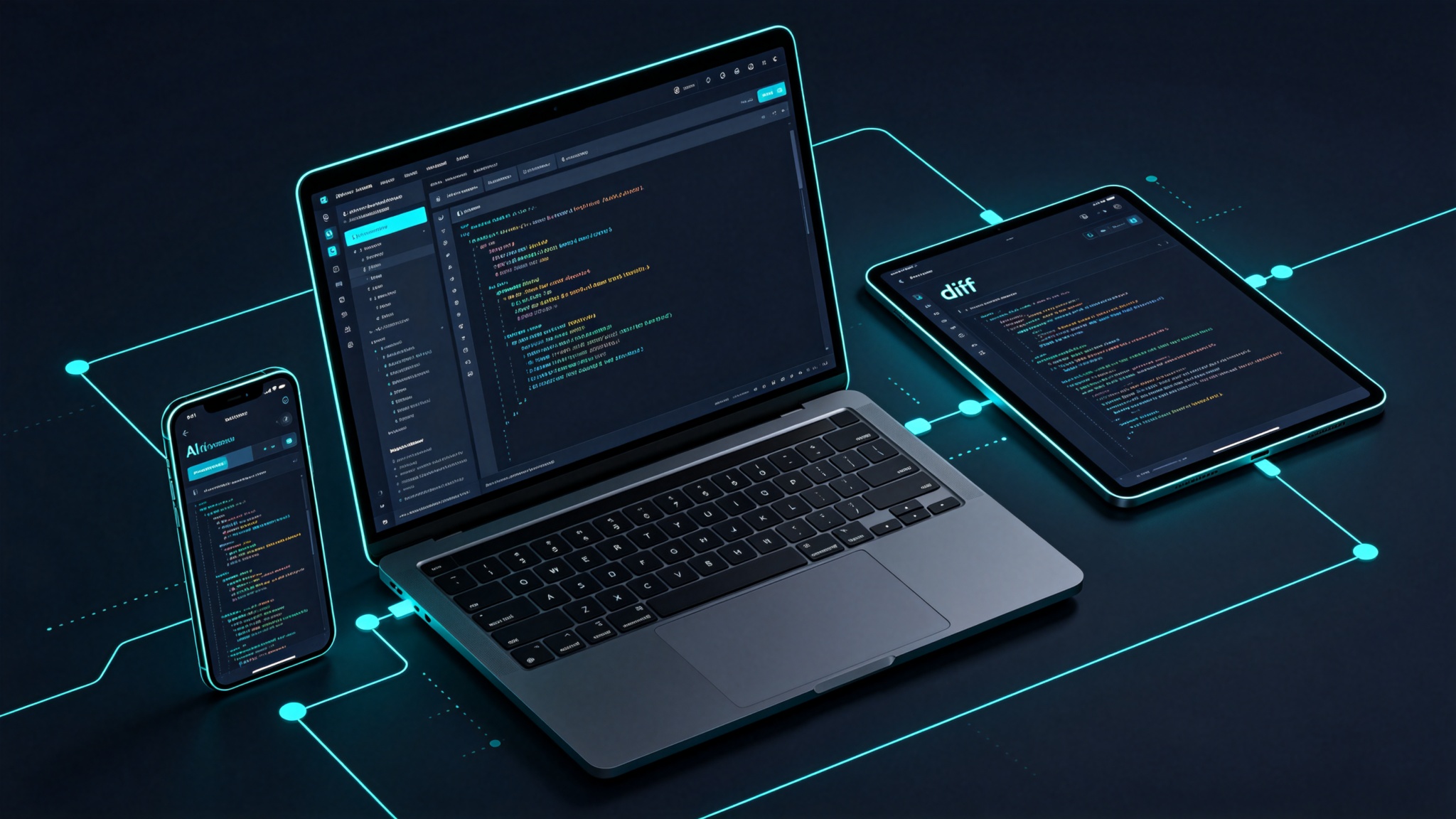 多端协同工作台示意