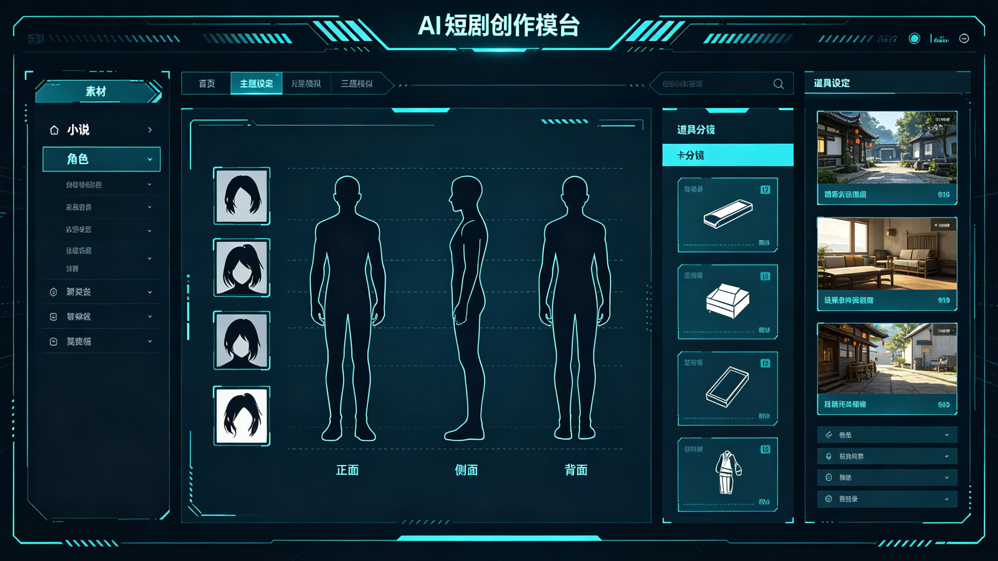 应用场景工作台图（示意）